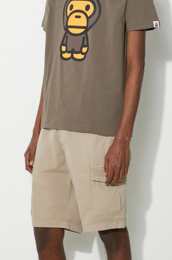 Napapijri Pamučne kratke hlače Napapijri N-Deline boja: bež, NP0A4HOTN1F1