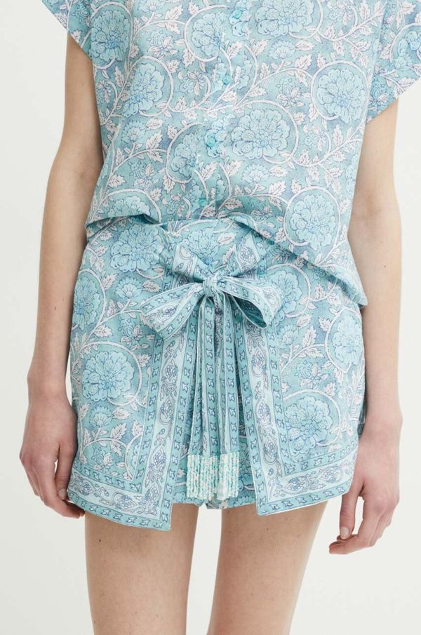 Pepe Jeans Pamučne kratke hlače Pepe Jeans EMBER s uzorkom, visoki struk, PL801101