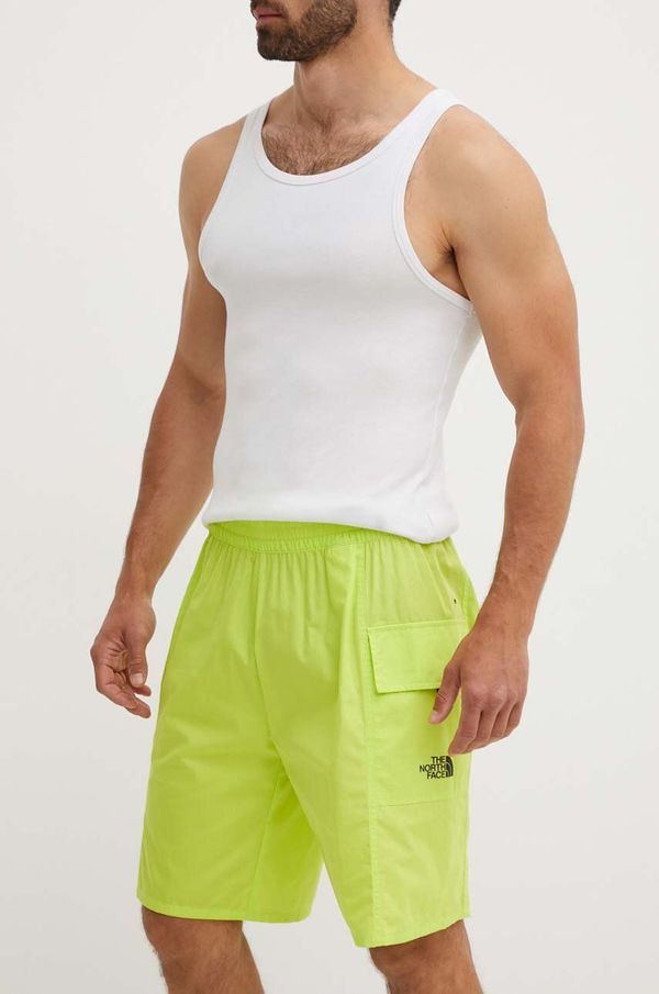 The North Face Pamučne kratke hlače The North Face boja: zelena, NF0A879BRIQ1