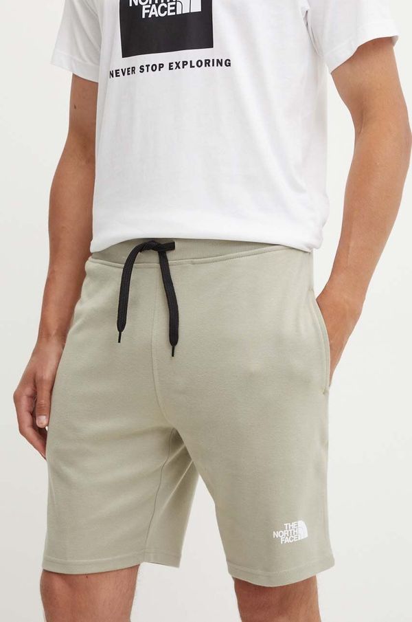 The North Face Pamučne kratke hlače The North Face Graphic Short Light boja: siva, NF0A3S4F1I41