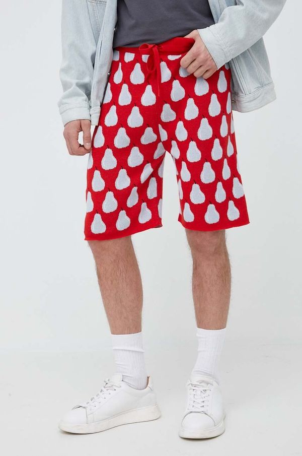 United Colors of Benetton Pamučne kratke hlače United Colors of Benetton boja: crvena