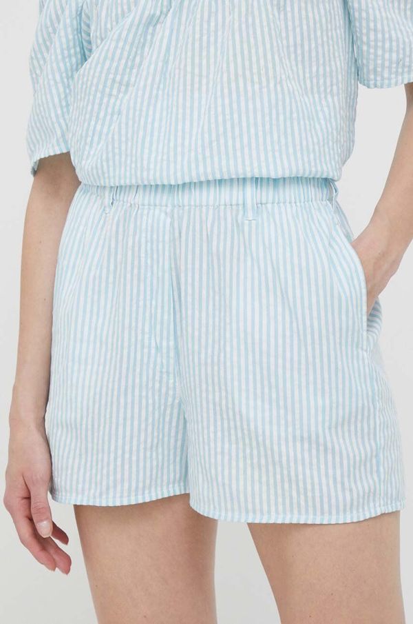 United Colors of Benetton Pamučne kratke hlače United Colors of Benetton s uzorkom, visoki struk