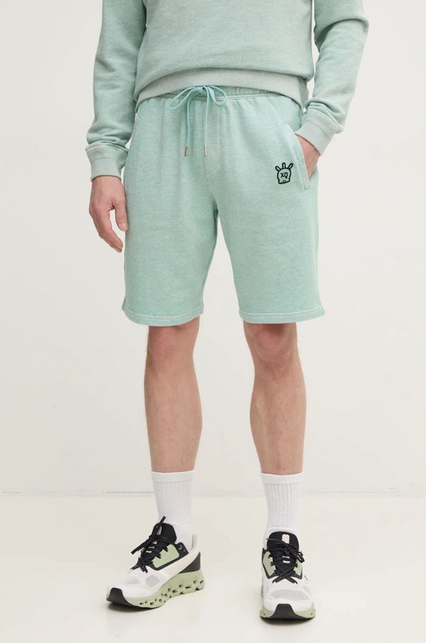 Zadig&Voltaire Pamučne kratke hlače ZADIG&VOLTAIRE boja: tirkizna, JMBS00005