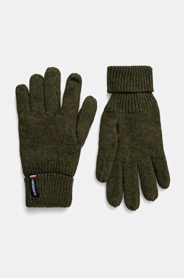Superdry Pamučne rukavice Superdry boja: zelena, M9310076A-B6T