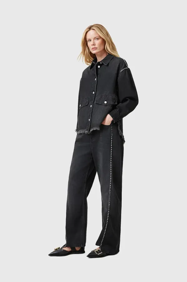 AllSaints Pamučne traperice AllSaints FRANKIE za žene, visoki struk, W040EC