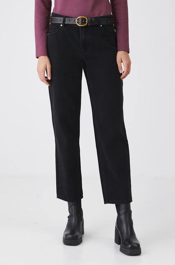 Medicine Pamučne traperice Medicine za žene, boja: crna