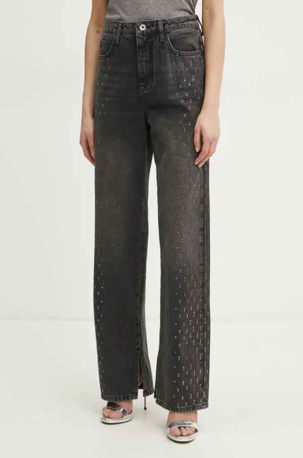 Patrizia Pepe Pamučne traperice Patrizia Pepe visoki struk, 8P0662 D097S