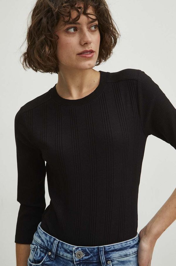 Medicine Pamučni bodi Medicine za žene, boja: crna