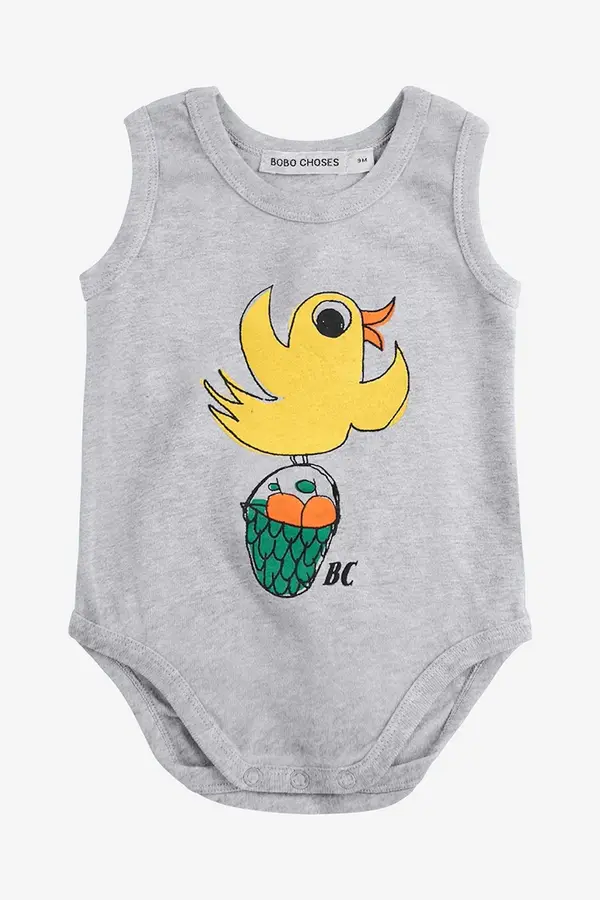 Bobo Choses Pamučni bodi za bebe Bobo Choses Flying Oranges