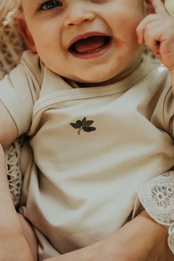 Donsje Pamučni bodi za bebe Donsje Cadey Bodysuit Olive