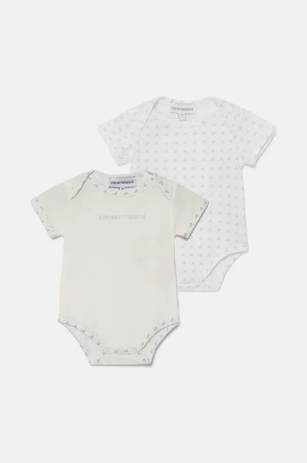 Emporio Armani Pamučni bodi za bebe Emporio Armani 2-pack EY000010 AF10913
