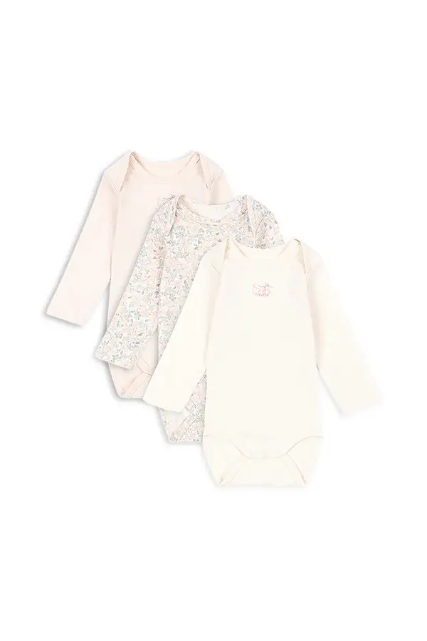 Fanga Fontana Pamučni bodi za bebe Fanga Fontana FIO 3 PACK LS BODY OCS 3-pack