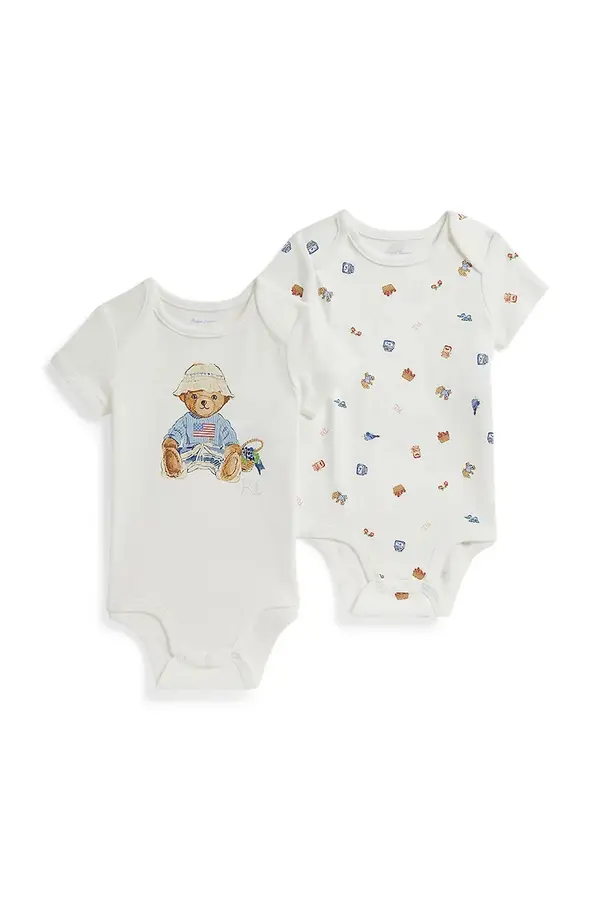 Polo Ralph Lauren Pamučni bodi za bebe Polo Ralph Lauren 2-pack