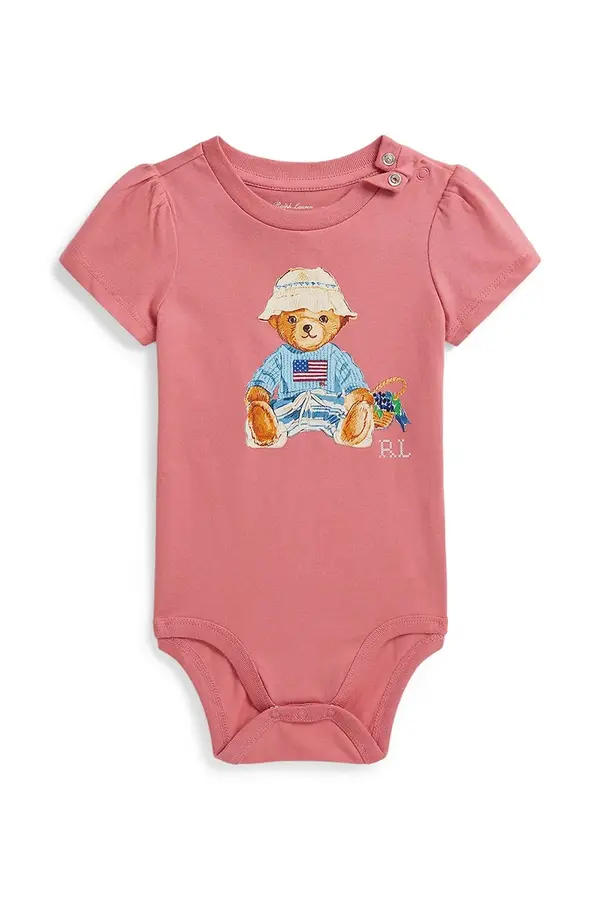 Polo Ralph Lauren Pamučni bodi za bebe Polo Ralph Lauren
