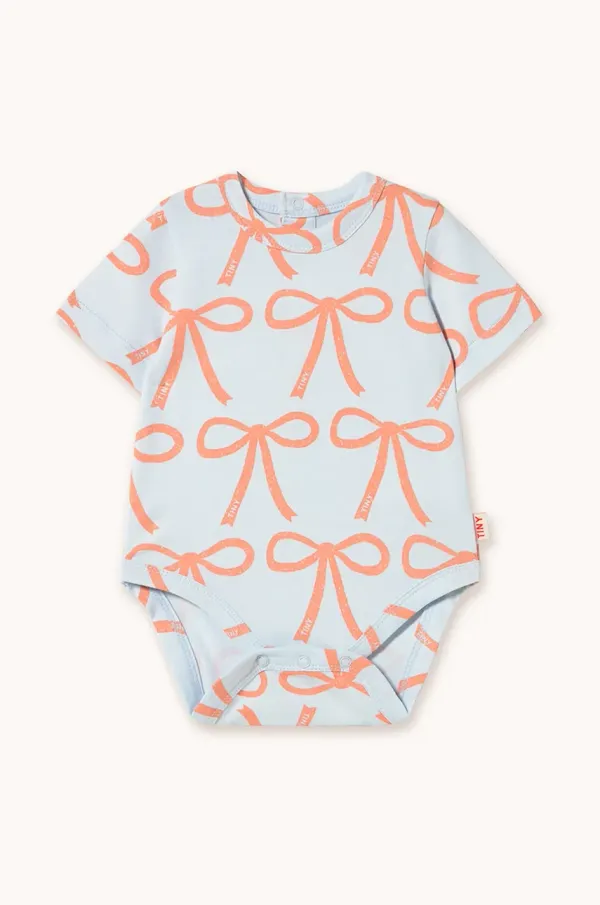 Tinycottons Pamučni bodi za bebe Tinycottons BOWS BODY SS25-028