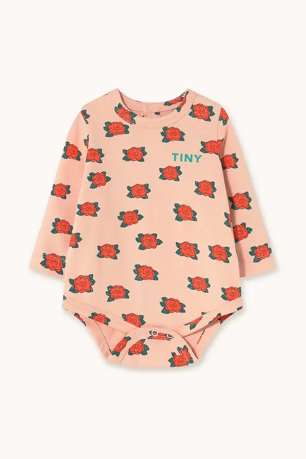 Tinycottons Pamučni bodi za bebe Tinycottons CAMELIAS BODY