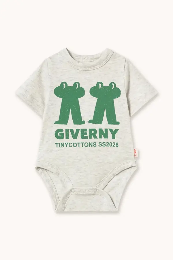 Tinycottons Pamučni bodi za bebe Tinycottons FROG & FROG GRAPHIC BODY