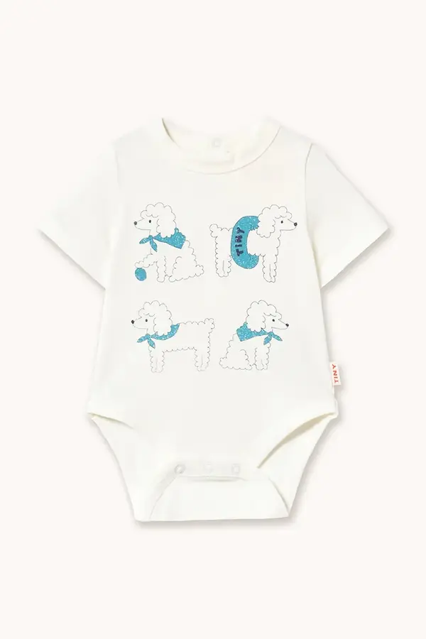 Tinycottons Pamučni bodi za bebe Tinycottons POODLE GRAPHIC BODY