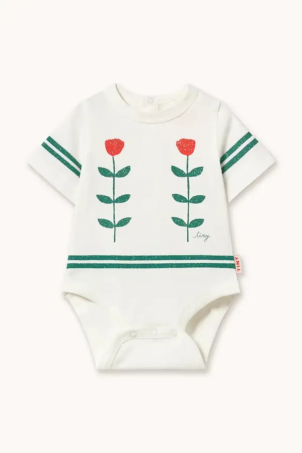 Tinycottons Pamučni bodi za bebe Tinycottons RED ROSES GRAPHIC BODY