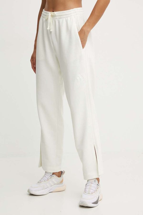 adidas Pamučni donji dio trenirke adidas All SZN boja: bež, bez uzorka, IW1134