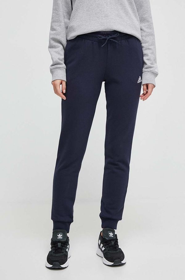 adidas Pamučni donji dio trenirke adidas boja: tamno plava, s tiskom