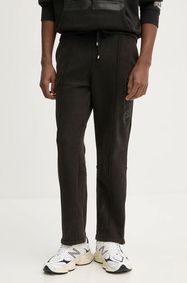 BALR. Pamučni donji dio trenirke BALR. NFL x BALR. boja: crna, bez uzorka, B1411 1126