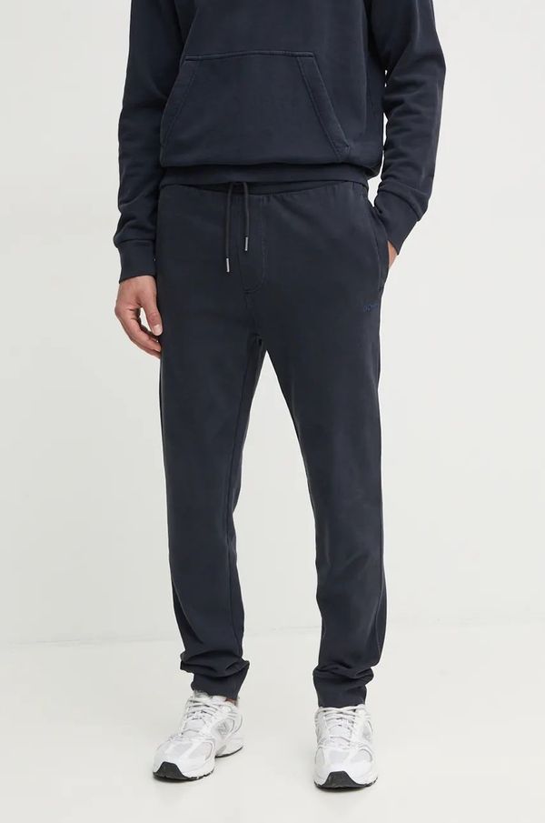 Boss Orange Pamučni donji dio trenirke Boss Orange boja: tamno plava, bez uzorka, 50524459