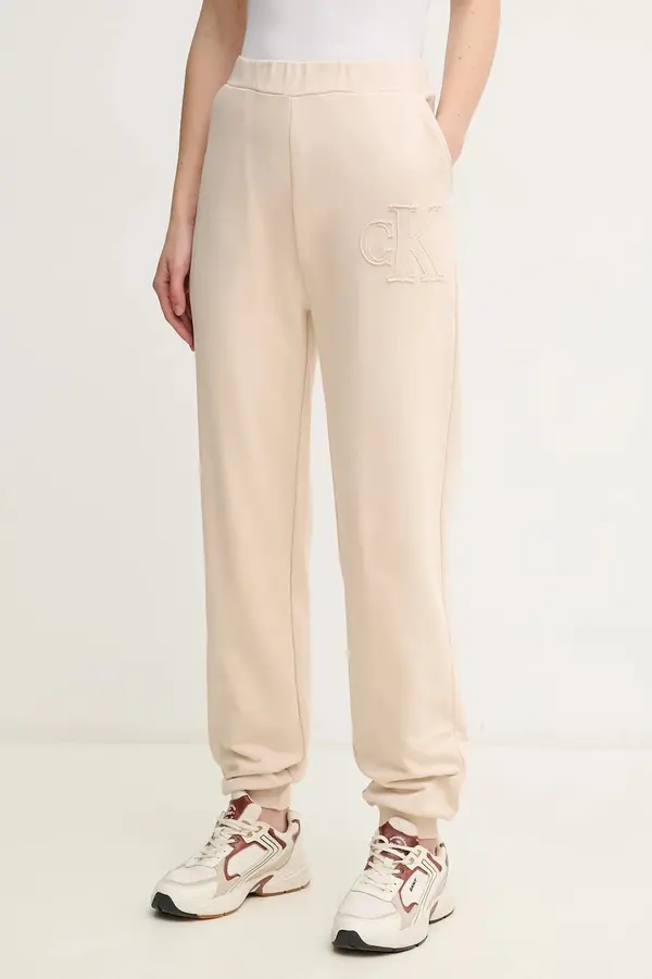 Calvin Klein Jeans Pamučni donji dio trenirke Calvin Klein Jeans