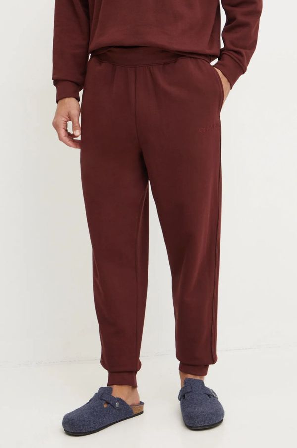 Calvin Klein Underwear Pamučni donji dio trenirke Calvin Klein Underwear boja: crvena, bez uzorka, 000NM2725E