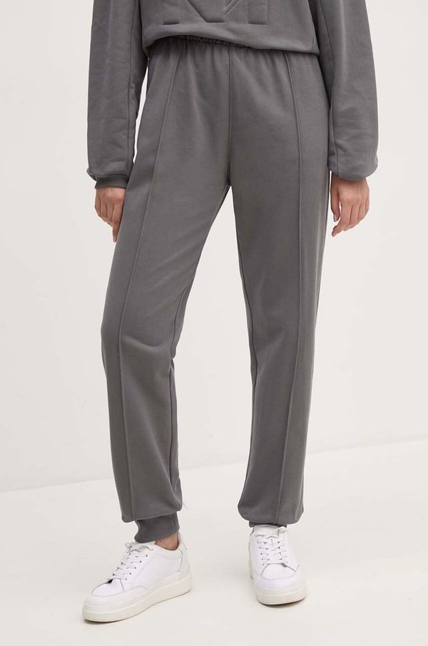 DKNY Pamučni donji dio trenirke Dkny boja: siva, bez uzorka, D2B4A140