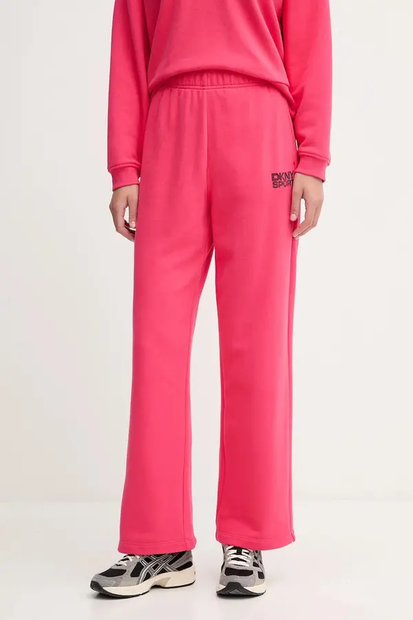 DKNY Pamučni donji dio trenirke Dkny