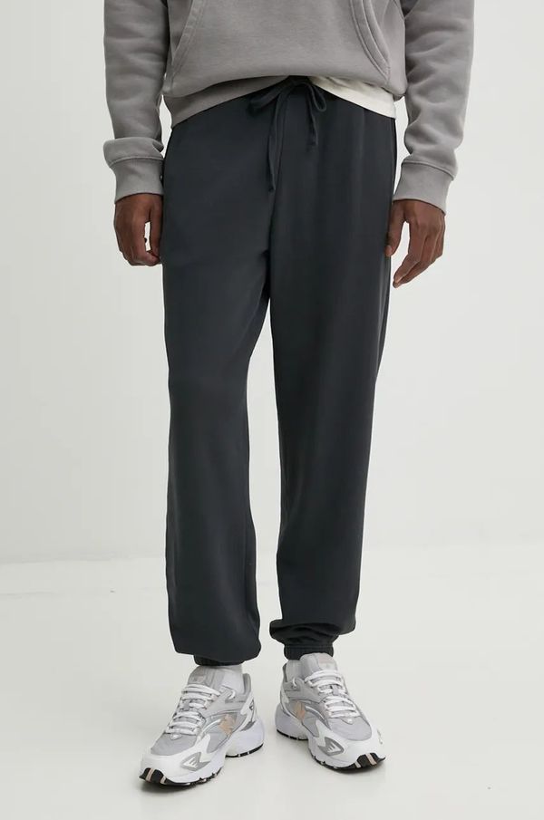 Herschel Pamučni donji dio trenirke Herschel boja: siva, bez uzorka