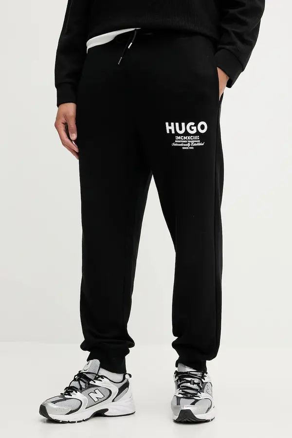HUGO Blue Pamučni donji dio trenirke Hugo Blue  Nevez