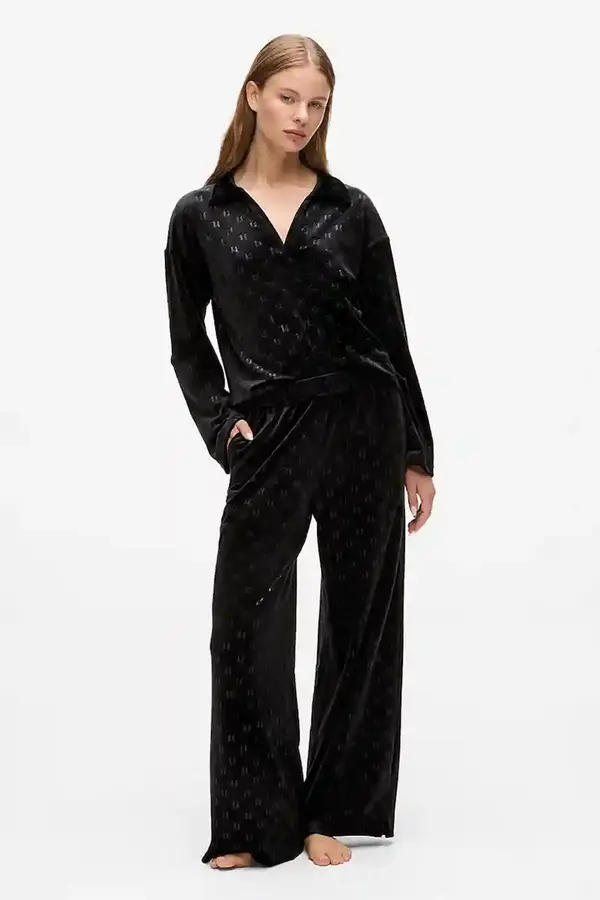 Karl Lagerfeld Pamučni donji dio trenirke Karl Lagerfeld