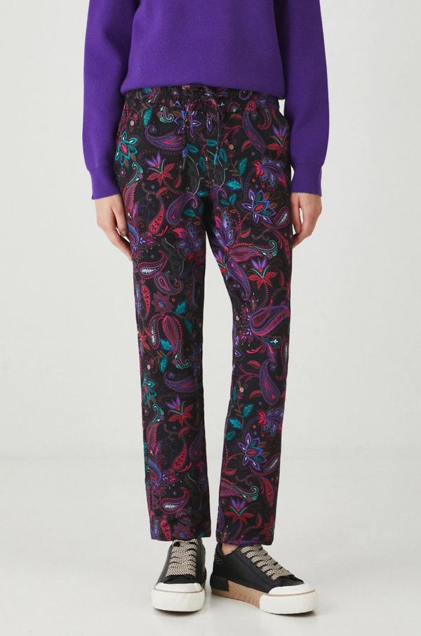 Medicine Pamučni donji dio trenirke Medicine boja: crna, s uzorkom