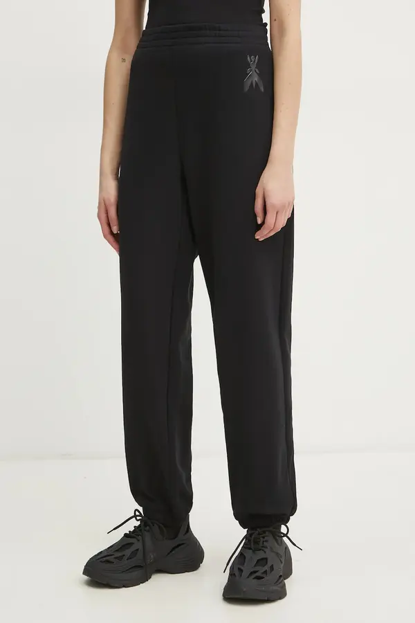 Patrizia Pepe Pamučni donji dio trenirke Patrizia Pepe boja: crna, bez uzorka, 8P0687 J079