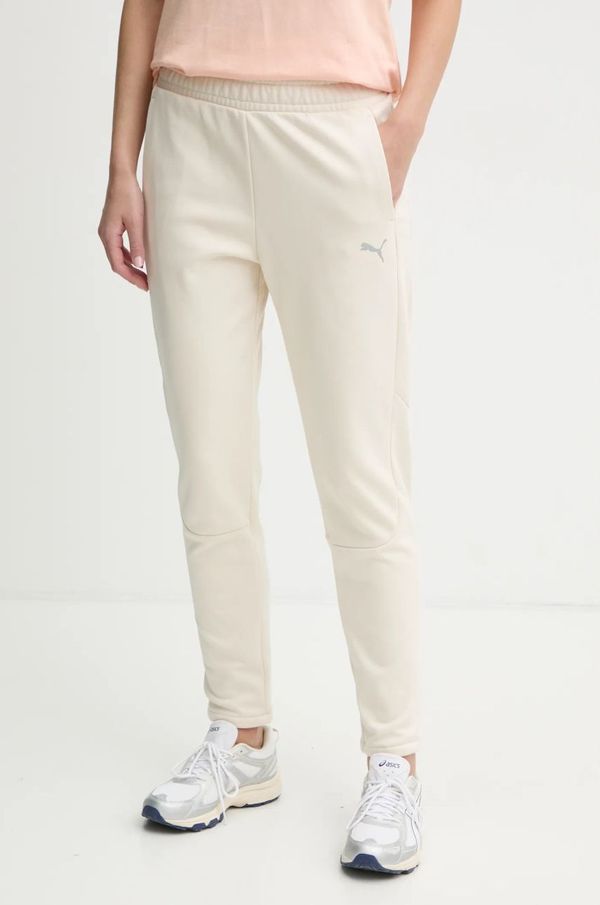 Puma Pamučni donji dio trenirke Puma boja: bež, bez uzorka, 681674