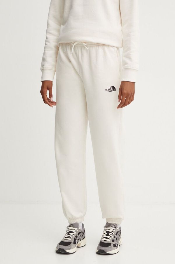 The North Face Pamučni donji dio trenirke The North Face Essential Jogger boja: bež, bez uzorka, NF0A8A6KQLI1