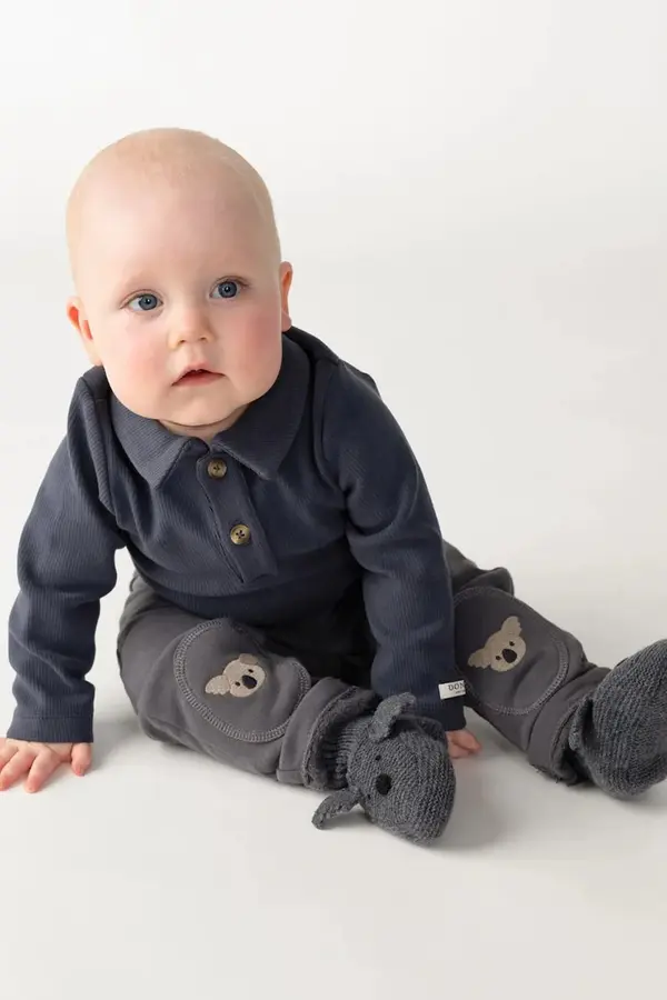 Donsje Pamučni donji dio trenirke za bebe Donsje Joek Trousers Koalas
