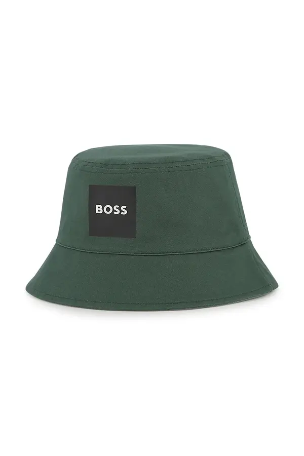 Boss Pamučni dvostrani šešir za djecu BOSS
