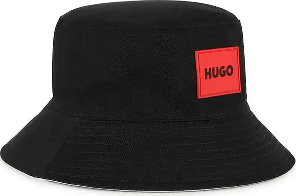 HUGO Pamučni dvostrani šešir za djecu HUGO