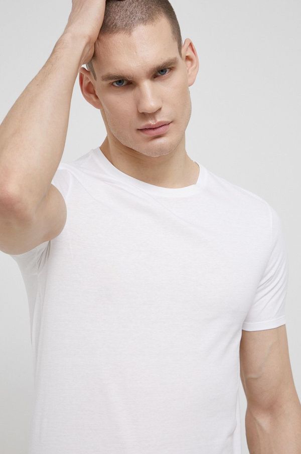 United Colors of Benetton Pamučni gornji dio pidžame s kratkim rukavima United Colors of Benetton boja: bijela