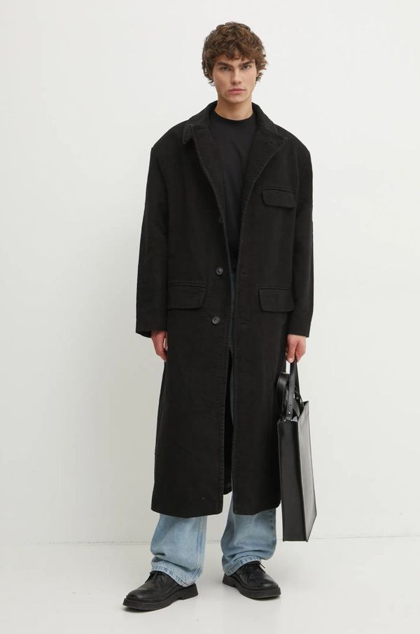 BLUEMARBLE Pamučni kaput BLUEMARBLE boja: crna, za prijelazno razdoblje, CO34.MO01B24