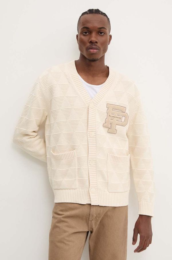 Filling Pieces Pamučni kardigan Filling Pieces boja: bež, topli, 83016989936