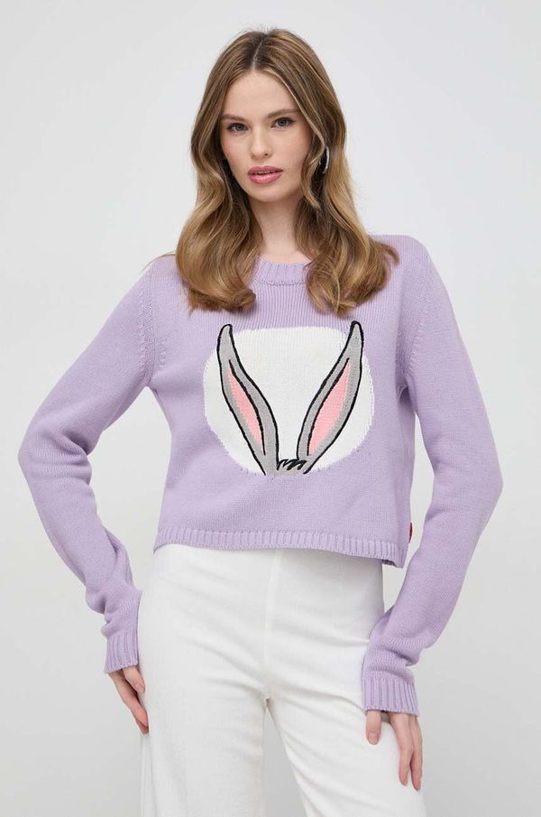 Max&Co. Pamučni kardigan MAX&Co. x CHUFY boja: crna, 2418361011200