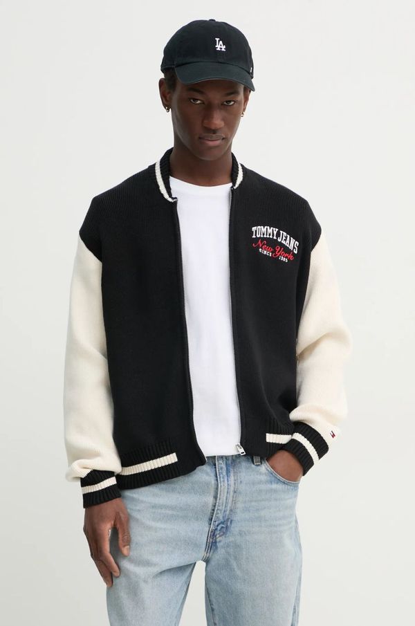 Tommy Jeans Pamučni kardigan Tommy Jeans boja: crna, DM0DM20306