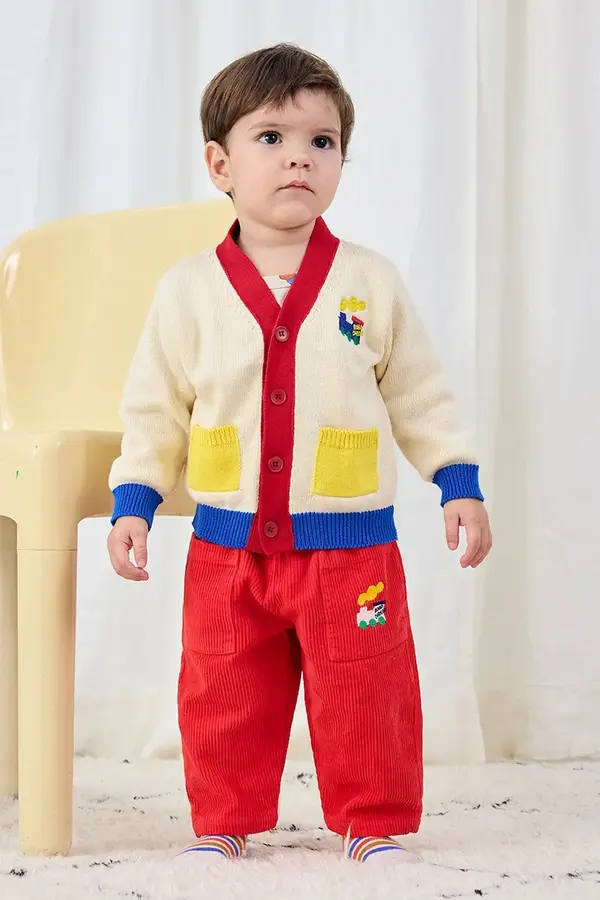 Bobo Choses Pamučni kardigan za bebe Bobo Choses Choo Choo