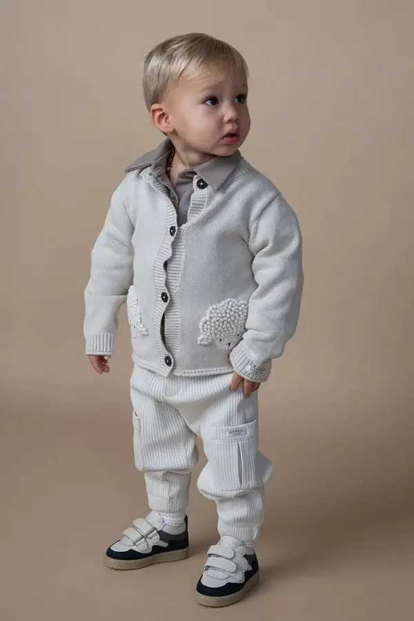 Donsje Pamučni kardigan za bebe Donsje Dieck Cardigan Lammies