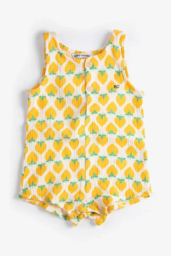 Bobo Choses Pamučni kombinezon za bebe Bobo Choses Strawberry