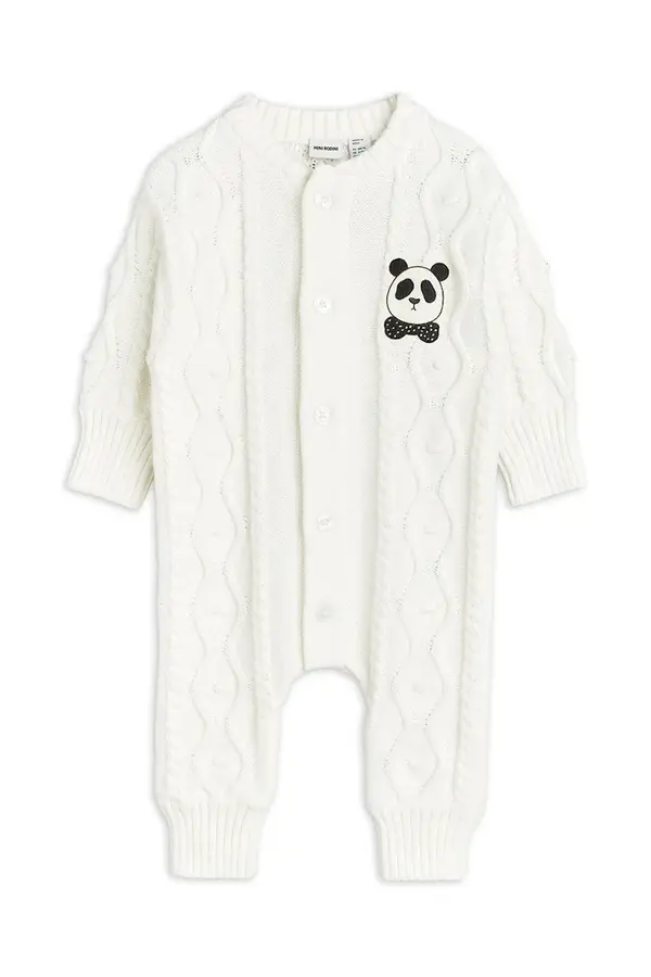 Mini Rodini Pamučni kombinezon za bebe Mini Rodini Panda